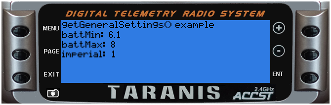 getGeneralSettings() example output